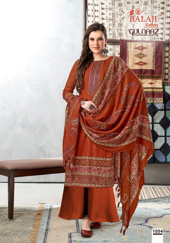 Balaji Gulnaaz Pashmina Wholesale Dress Material Collection